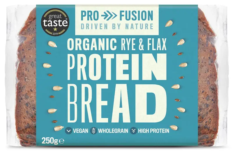 Organic Rye & Flax Protein Bread 250g (Profusion)