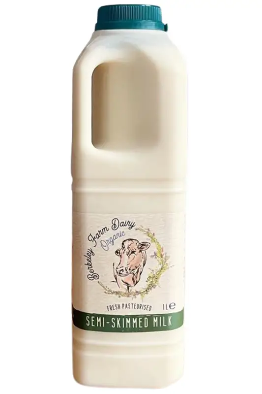 Organic Semi-Skimmed Milk 1L (Berkeley Farm Dairy)