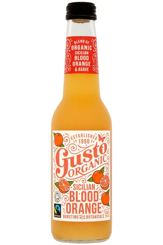 Organic Fairtrade Sparkling Sicilian Blood Orange 275ml (Gusto)