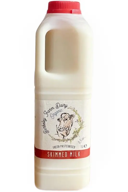 Organic Skimmed Milk 1L (Berkeley Farm Dairy)