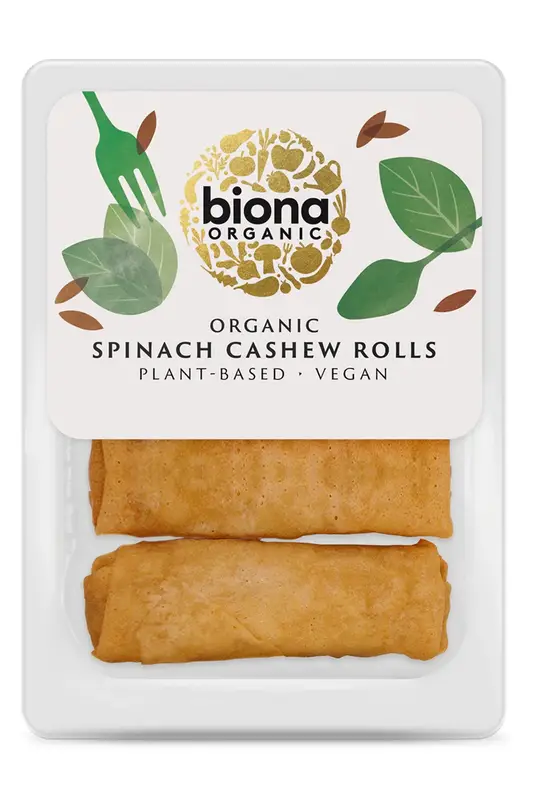 Organic Spinach Cashew Rolls 200g (Biona Chilled)