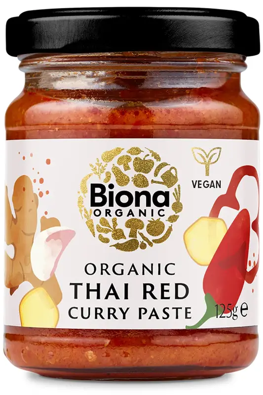 Organic Thai Red Curry Paste 125g (Biona)
