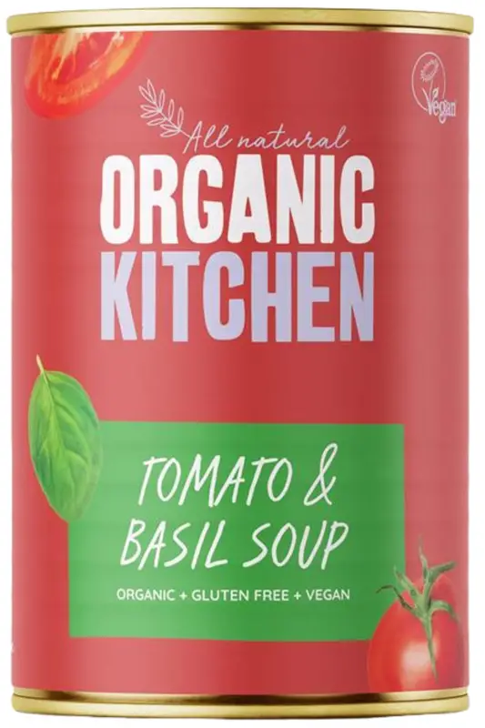 Organic Tomato & Basil Soup 400g (Organic Kitchen)