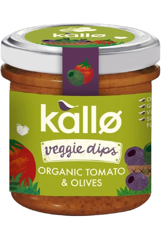 Organic Tomato & Olives Dip 135g (Kallo)