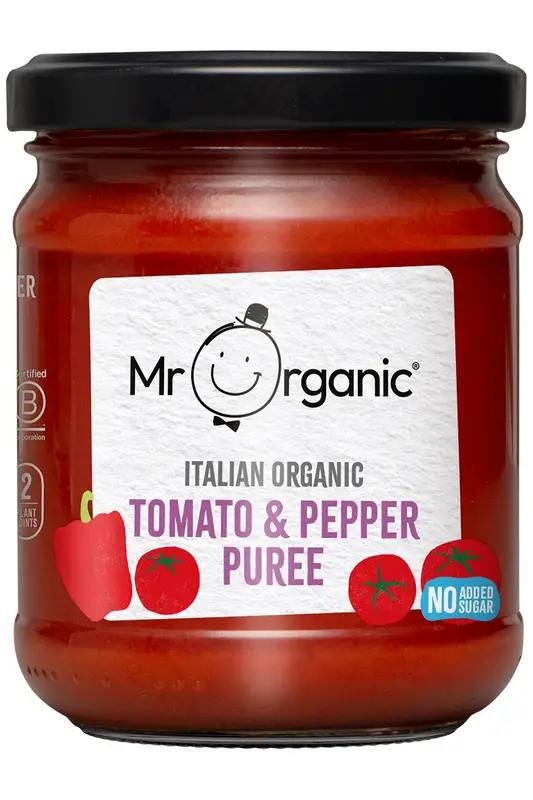 Organic Tomato & Pepper Puree 200g (Mr Organic)