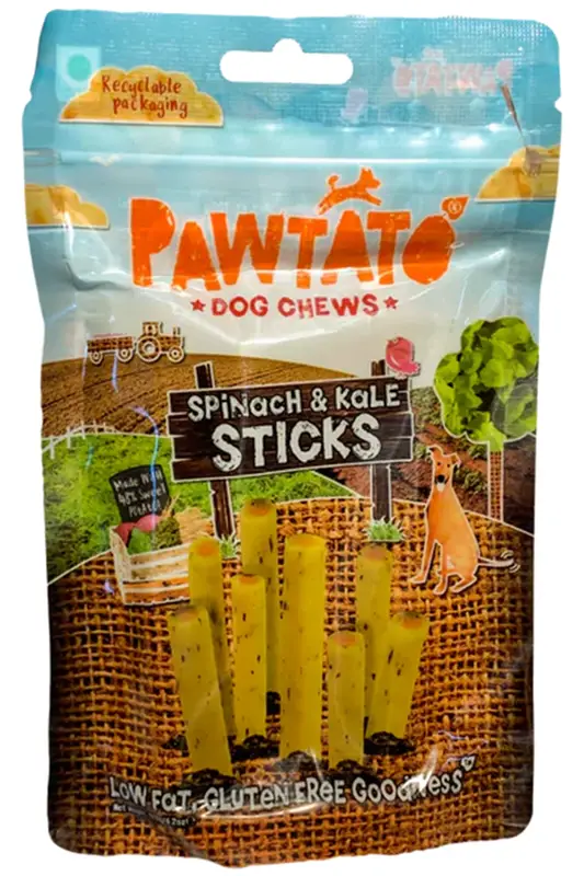 Pawtato Spinach & Kale Sticks 120g (Benevo)