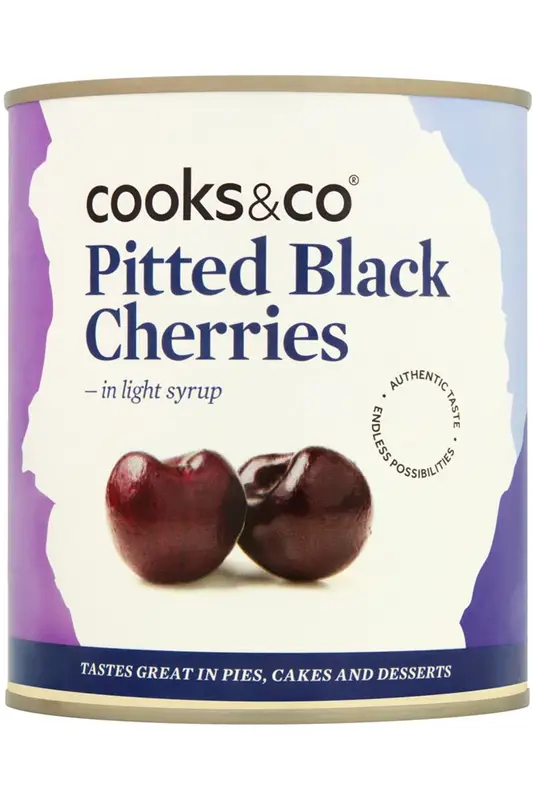 Pitted Black Cherries 850g (Cooks and Co)