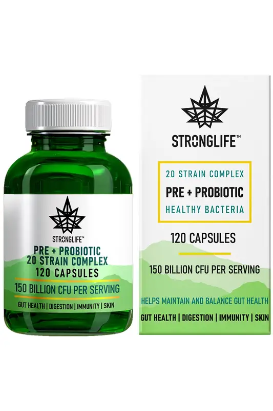 Organic Pre + Probiotic x 120 Capsules (Stronglife)