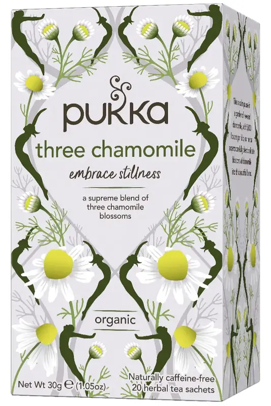 Organic Three Chamomile Tea 20 x Sachets (Pukka)