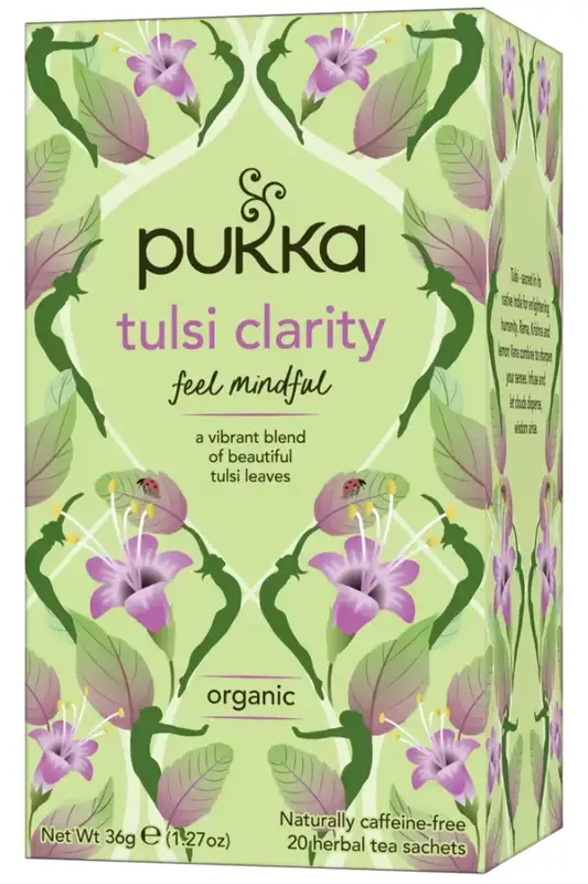 Organic Tulsi Clarity Tea 20 x Sachets (Pukka)