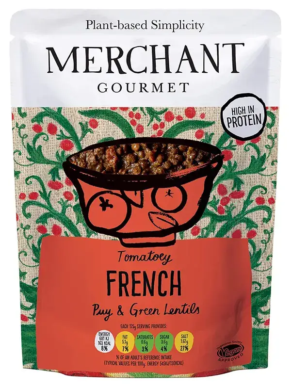Puy Lentils Sundried Tomato & Basil 250g (Merchant Gourmet)