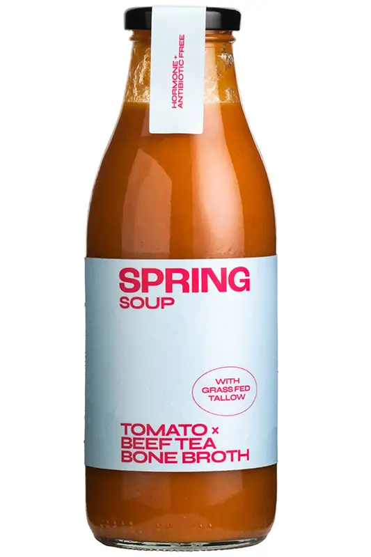 Roasted Tomato & Beef Bone Broth Soup 500g (Spring)