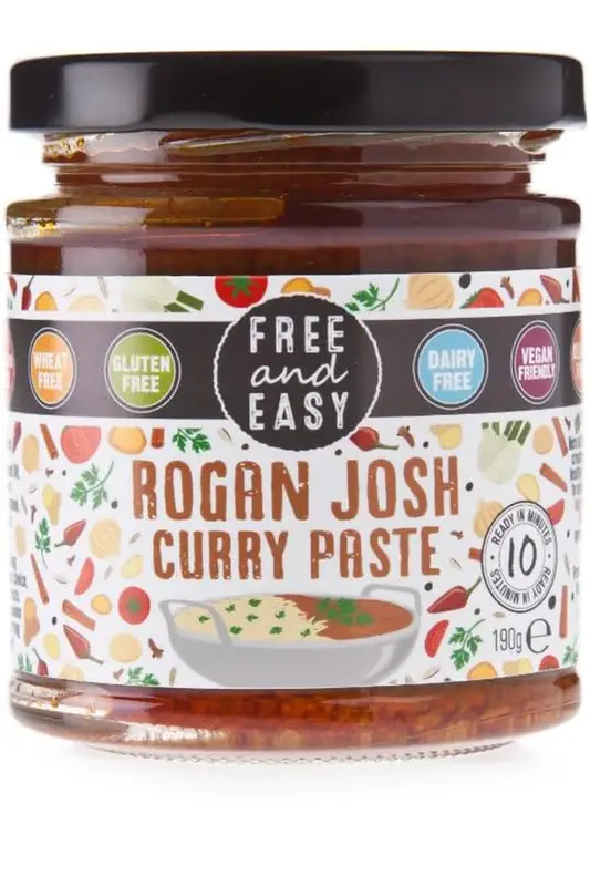 Rogan Josh Curry Paste 190g (Free & Easy)