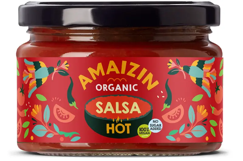 Organic Salsa Hot Dip 260g (Amaizin)