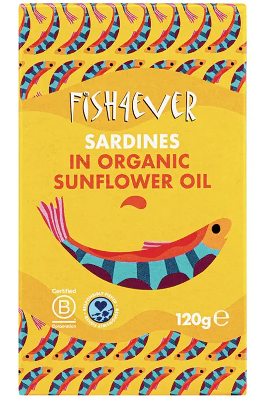 Whole Sardines in Sunflower Oil 120g (Fish4Ever)