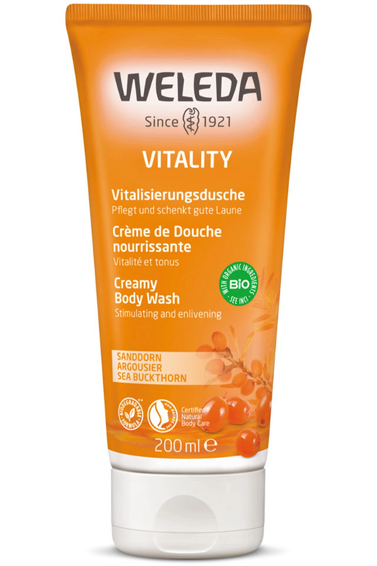 Vitality Sea Buckthorn Creamy Body Wash 200ml (Weleda)