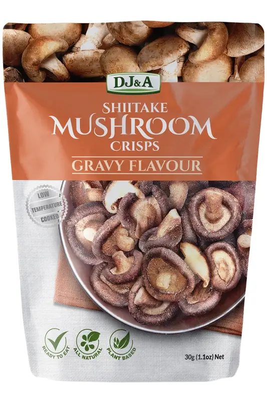 Shiitake Mushroom Crisps Gravy Flavour 30g (DJ&A)