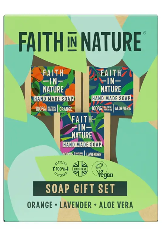 Soap Stack Gift Set 3 x 100g (Faith In Nature)
