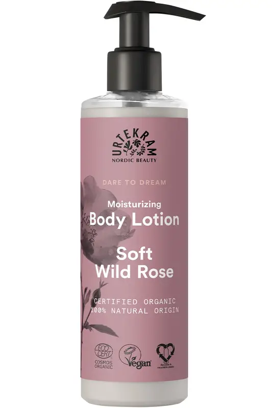 Organic Soft Wild Rose Body Lotion 245ml (Urtekram)