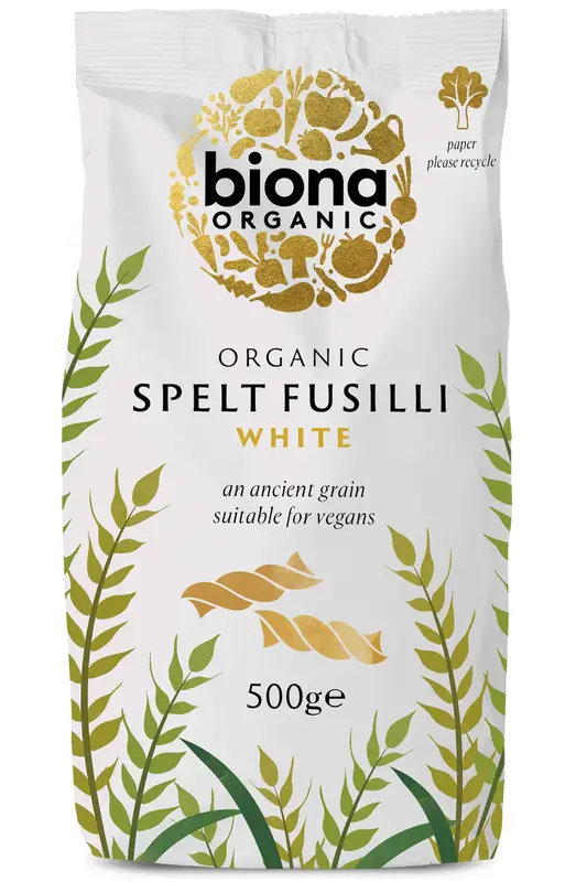 Organic Spelt White Fusilli 500g (Biona)