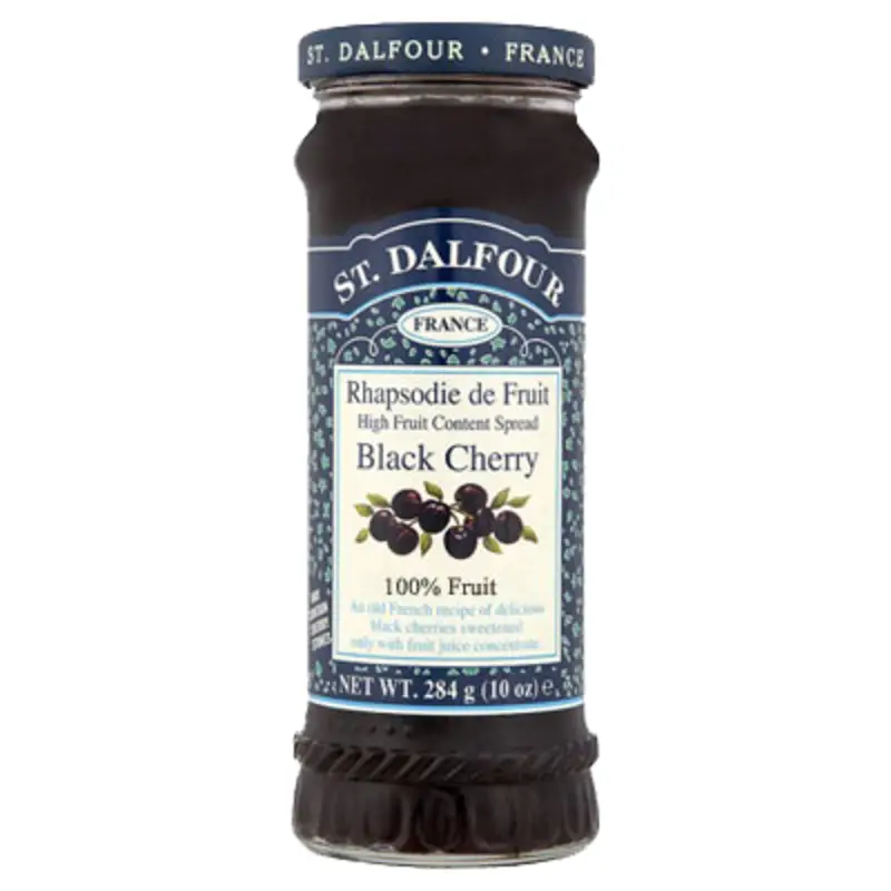 Black Cherry Fruit Spread 284g (St Dalfour)