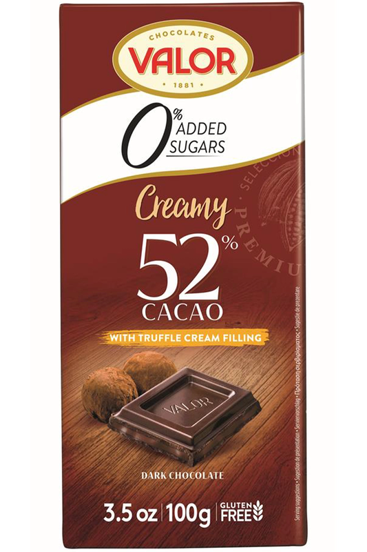 Sugar Free Dark Chocolate with Truffle Cream 100g (Valor)