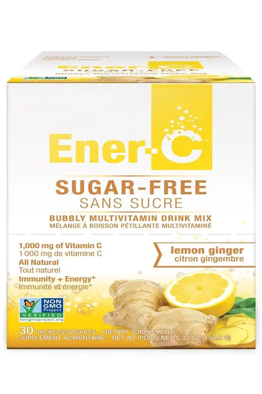 Sugar Free Multivitamin Drink Lemon Ginger 30 Sachets (Ener-C)