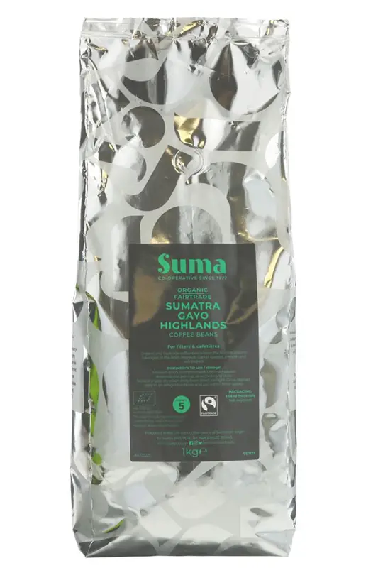 Organic Sumatra Gayo Highlands Coffee Beans 1kg (Suma)