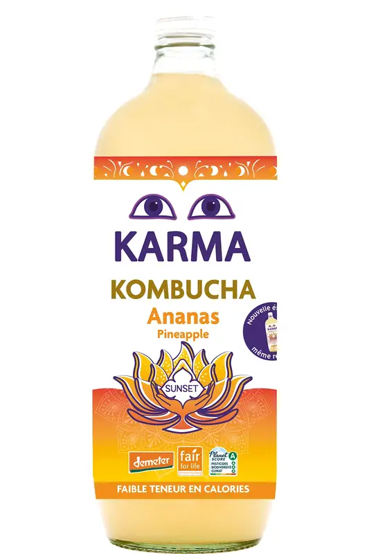 Organic Sunset Pineapple 1L (Karma Kombucha)
