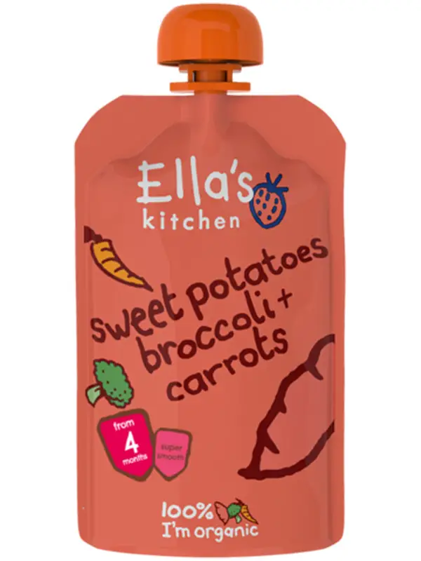 Stage 1 Sweet Potato, Broccoli & Carrots, Organic 120g (Ella's Kitchen)