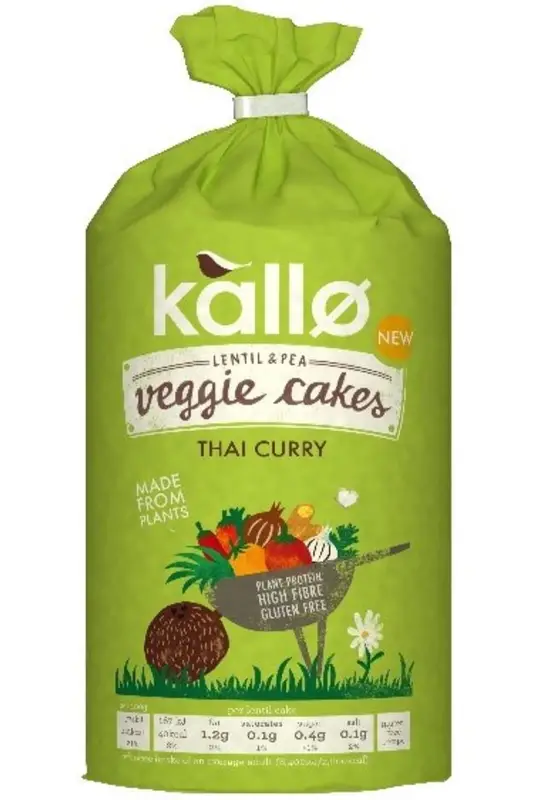 Thai Curry Veggie Cakes 125g (Kallo)