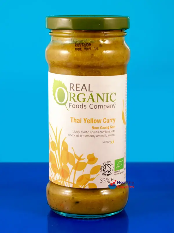 Thai Yellow Curry Sauce 335g (Real Organic Foods)