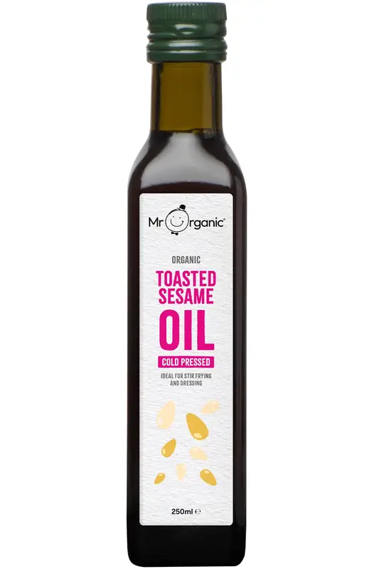 Organic Toasted Sesame Seed Oil 250ml (Mr Organic)