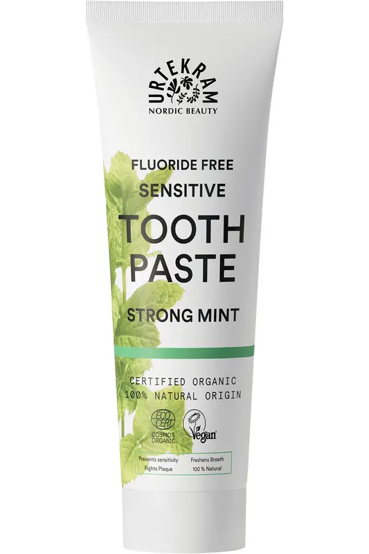 Organic Strong Mint Toothpaste 75ml (Urtekram)