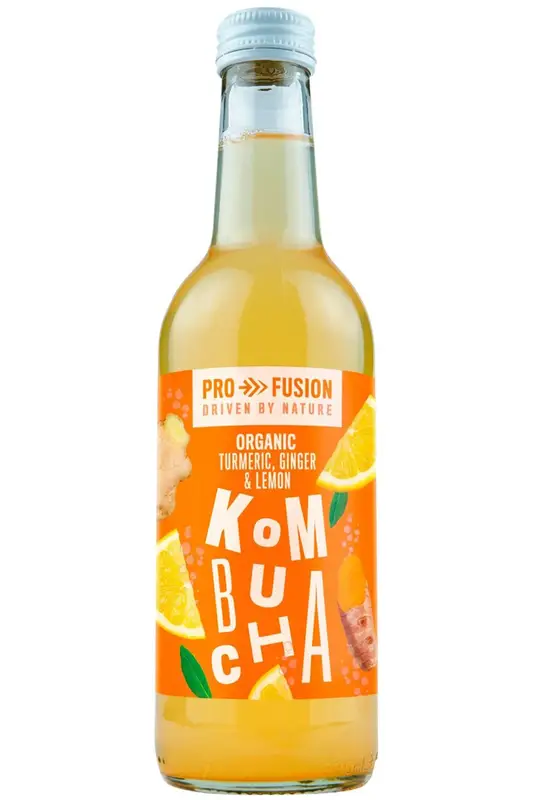 Organic Turmeric, Ginger & Lemon Kombucha 330ml (Profusion)