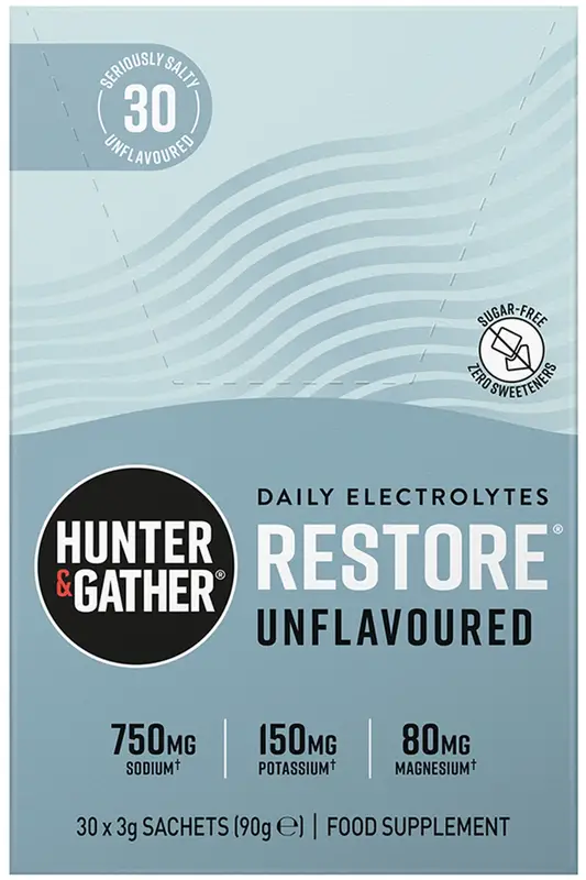 Restore Unflavoured Electrolyte Sachets x 30 (Hunter and Gather)