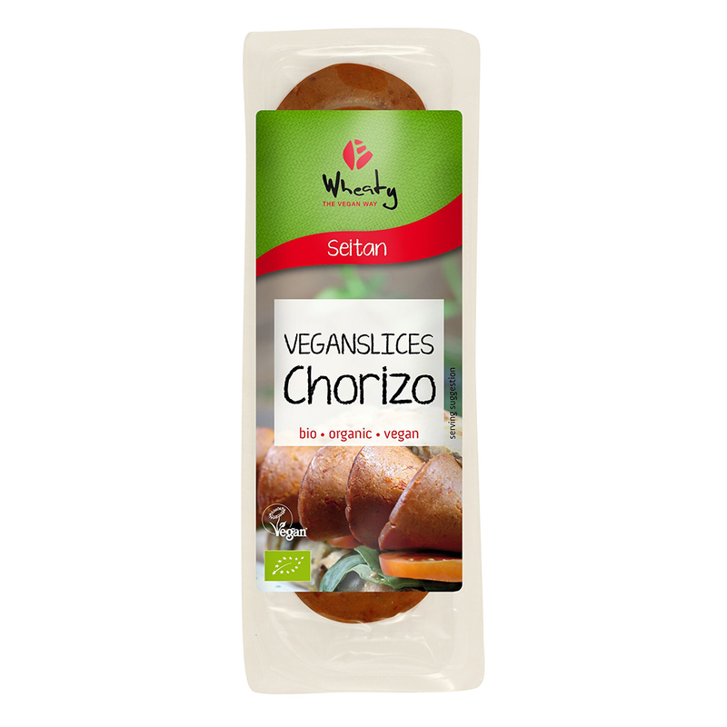 Organic Vegan Chorizo Slices 80g (Wheaty)