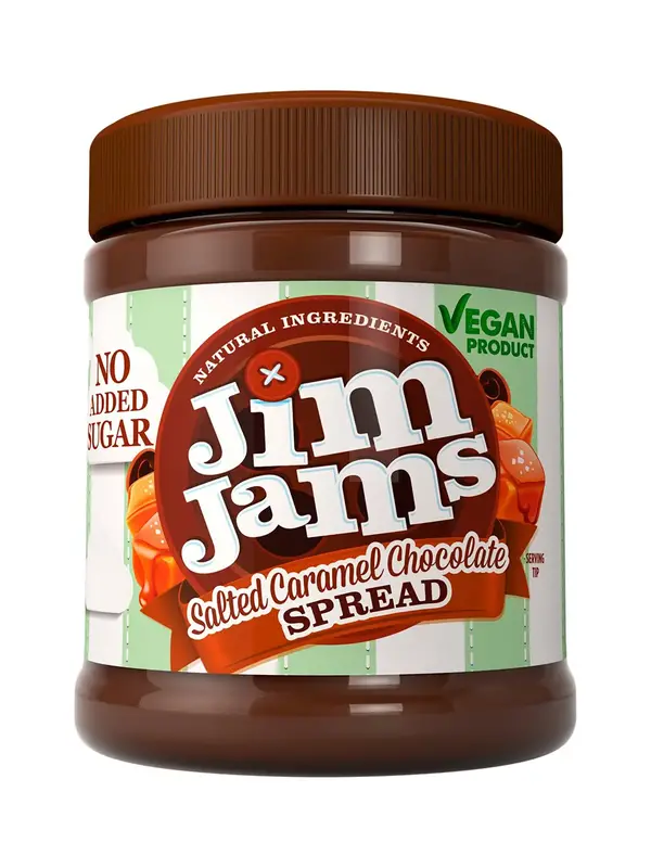 No Added Sugar Salted Caramel Chocolate Spread 330g (JimJams)