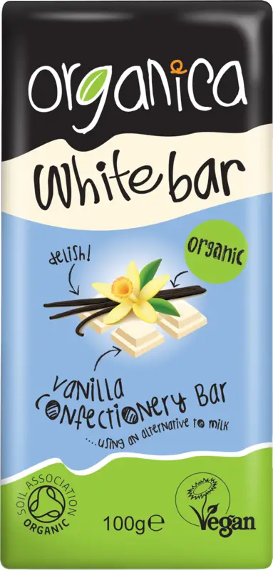 Vegan White Chocolate Bar, Organic 100g (Organica)