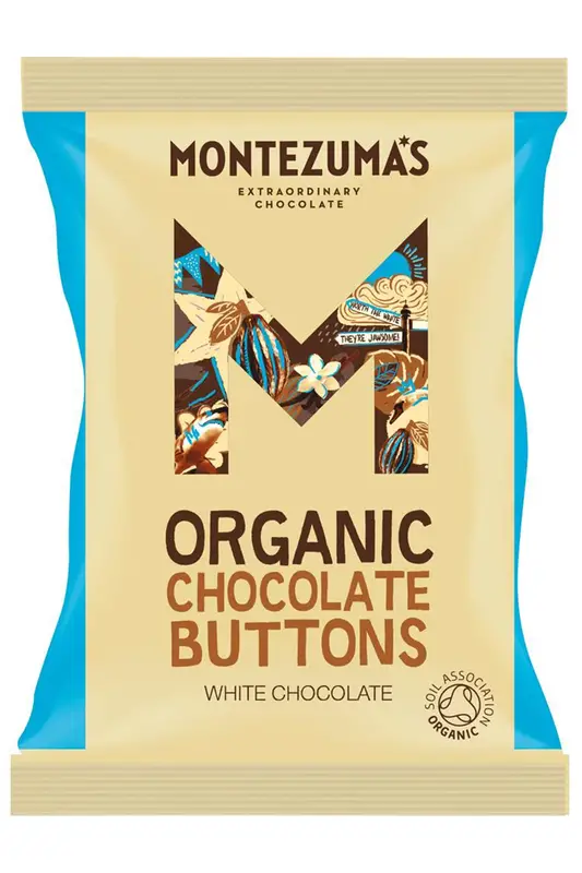 Organic White Chocolate Buttons 120g (Montezuma's)