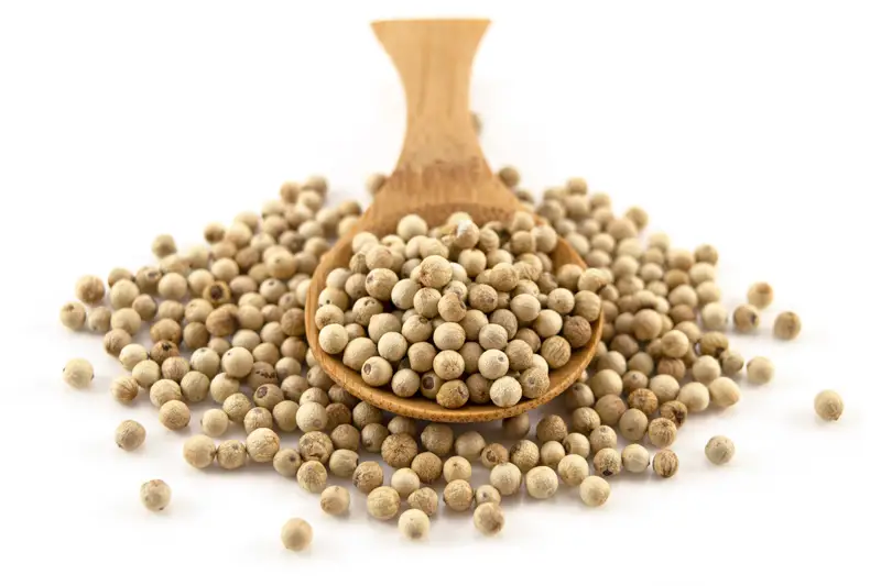 Organic White Peppercorns 25kg (Bulk)