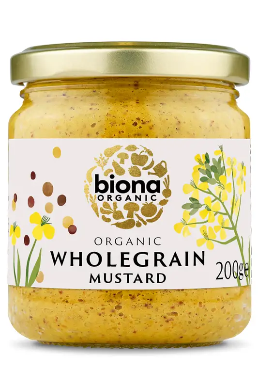 Organic Wholegrain Mustard 200g (Biona)