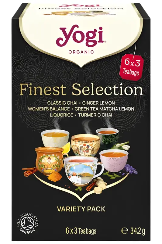 Organic Finest Selection Tea 6 x 3 Bags (Yogi Tea)