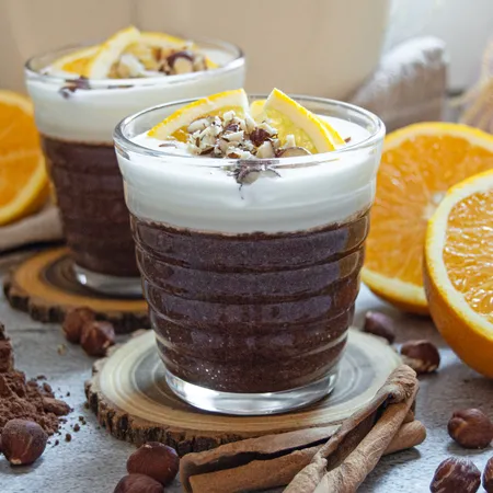 Chocolate Orange Flaxseed Pudding