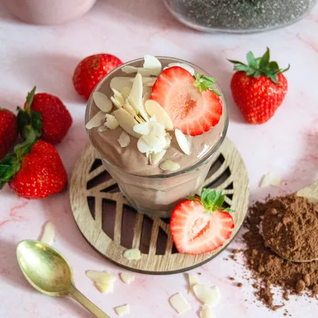Chocolate Cottage Cheese Protein Pudding