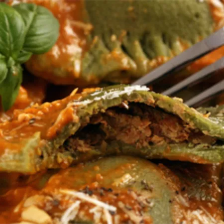 Giant Spinach Ravioli