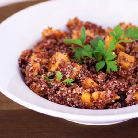 Warm Salad of Red Quinoa & Butternut Squash