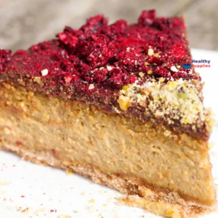 Pistachio Cherry Choc Cheesecake