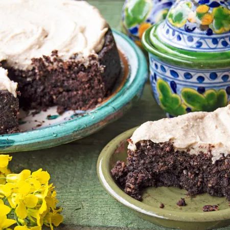 Bean Brownies with Cashew Cream