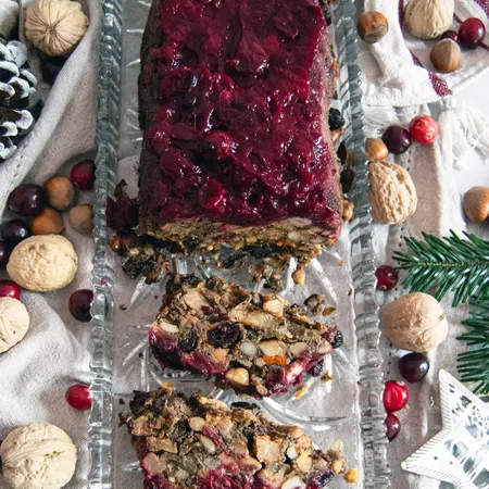Cranberry Glazed Nut Roast